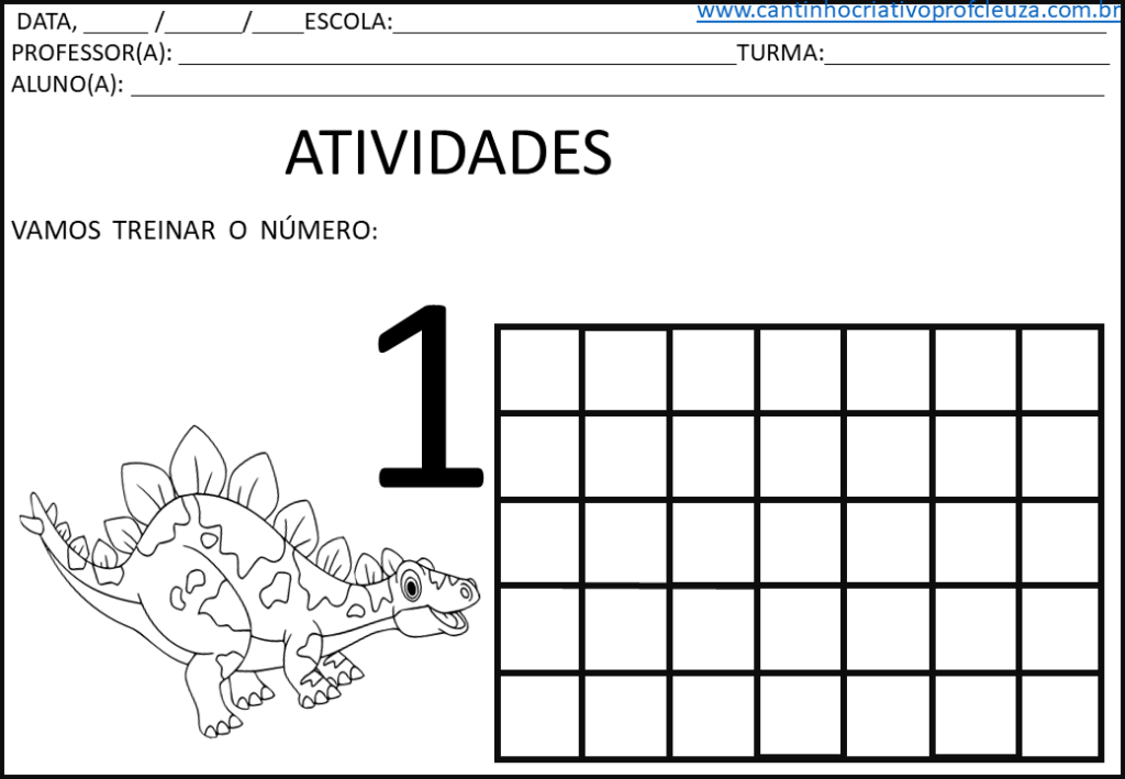 Atividades com numerais 1 a 10 2 Atividades com numerais