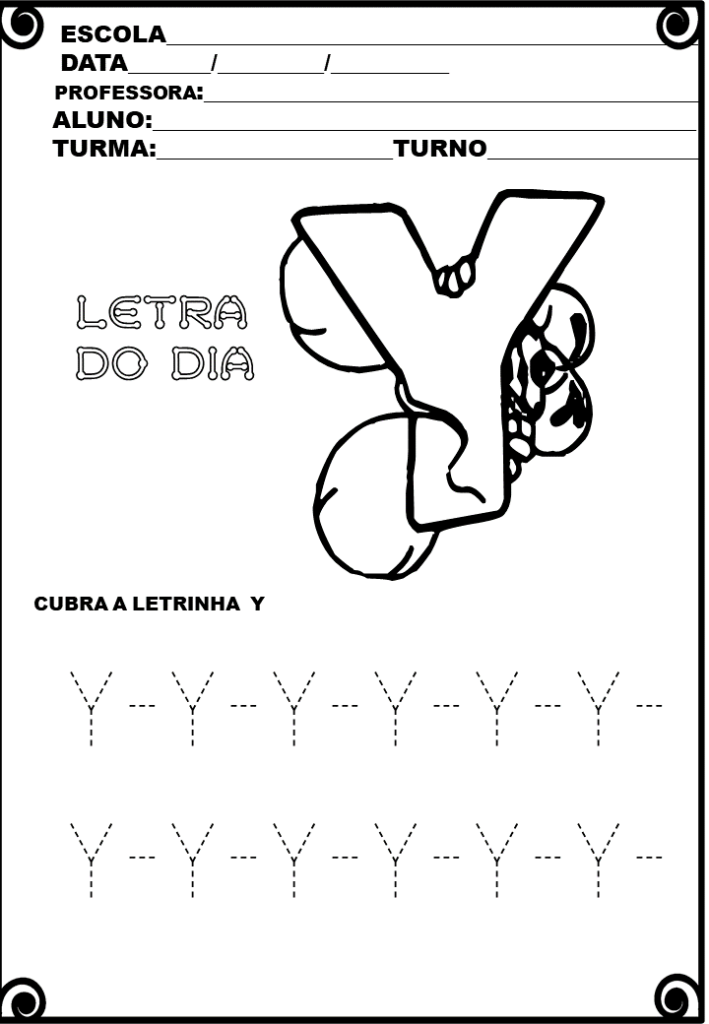 % Atividades com as letras do alfabeto1