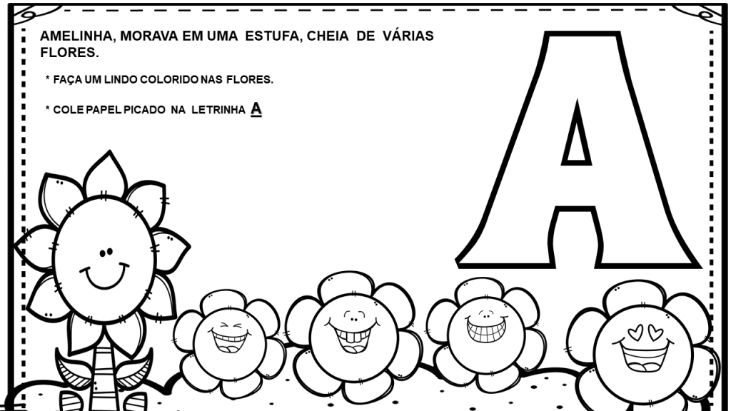 % Sugestões para trabalhar a letra A 1