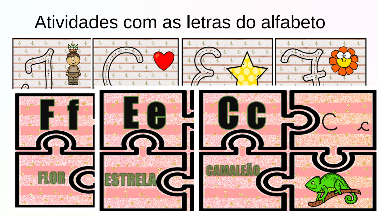 atividades com as letras do alfabeto