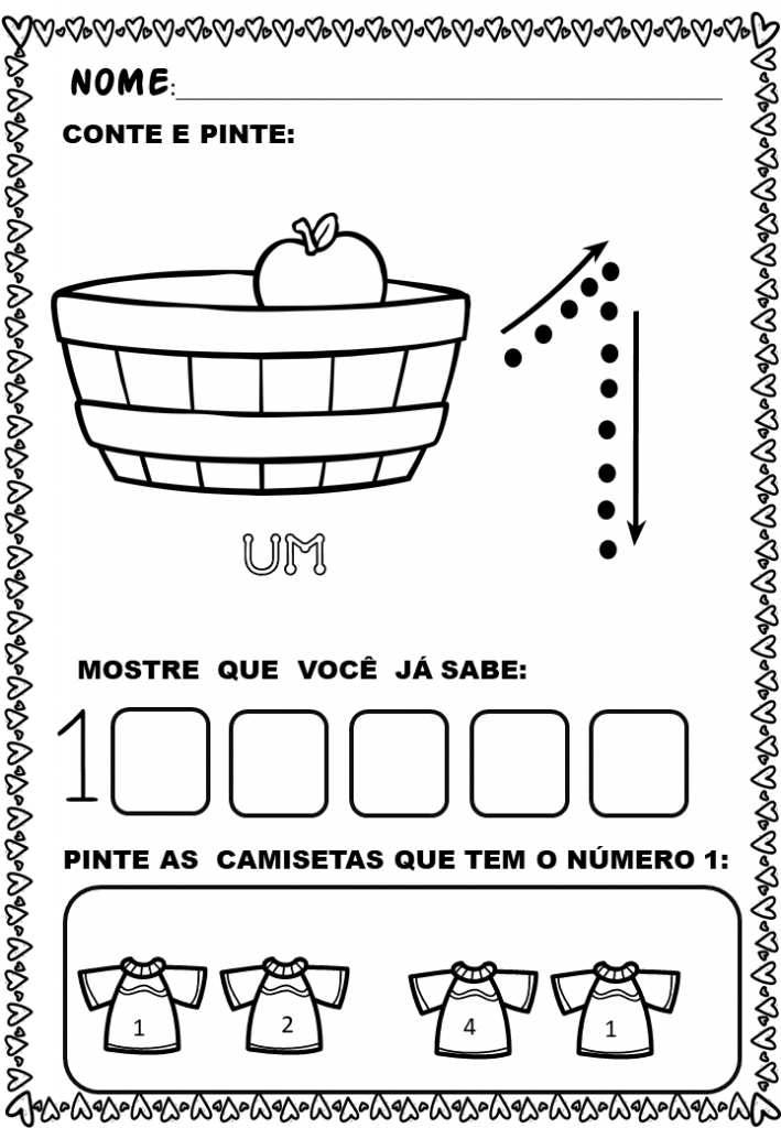 Atividades matemática para o infantil de 1 a 10 21 % Atividades matemática para o infantil de 1 a 10