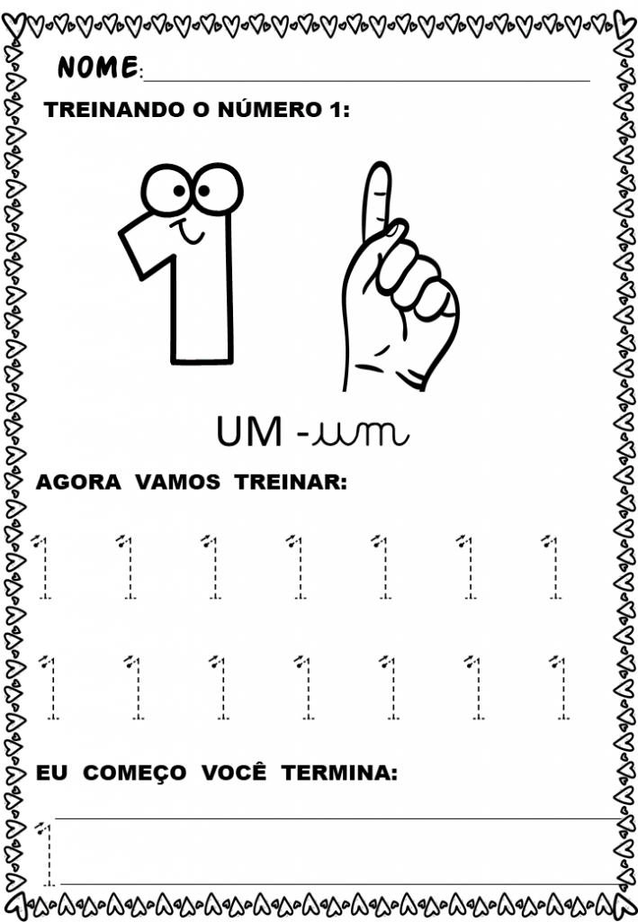 Atividades matemática para o infantil de 1 a 10 1 numerais para trabalhar na educacao infantil (1)