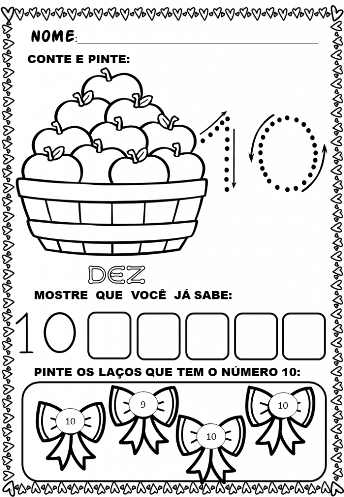 Atividades matemática para o infantil de 1 a 10 30 % Atividades matemática para o infantil de 1 a 10