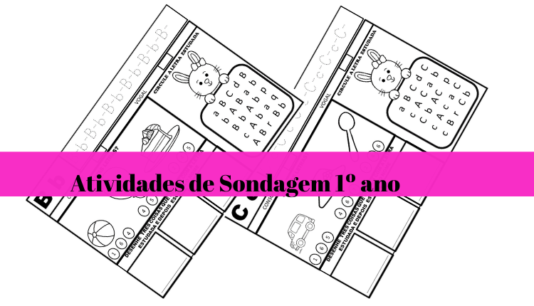 % Sondagem 1ano do ensino fundamental
