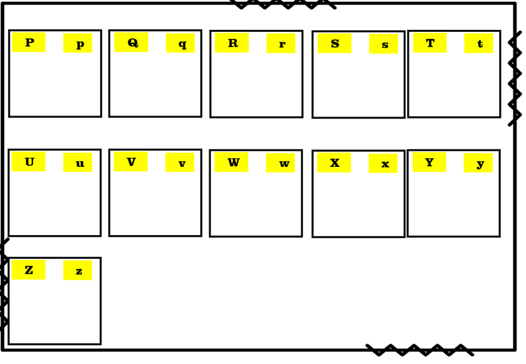 % Atividade com as letras do alfabeto (Alfabetário)1ºano