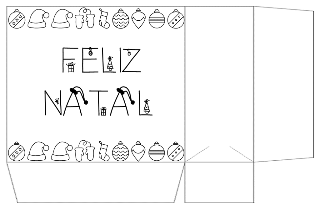 % 4 modelos de sacolinhas natalinas