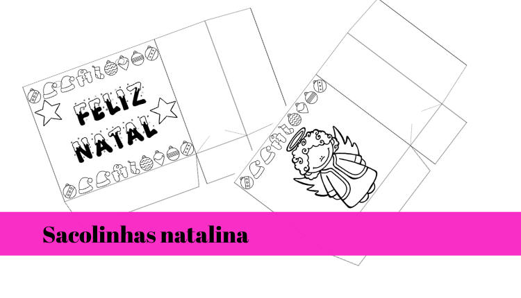 % 4 modelos de sacolinhas natalinas