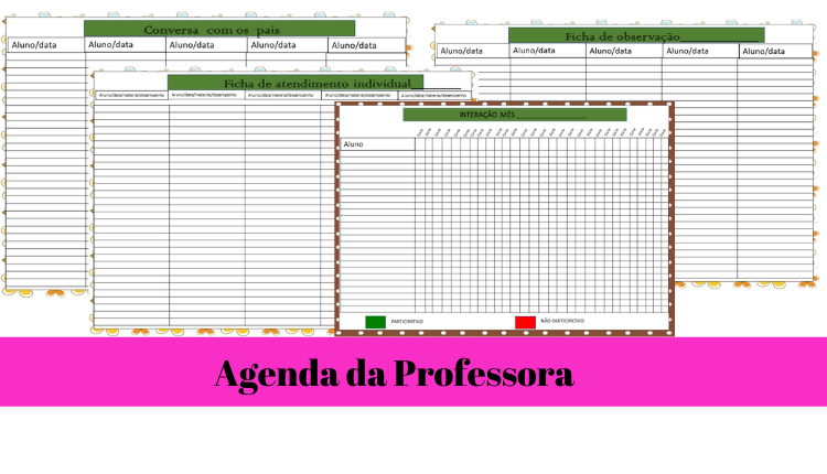 % Agenda da Professora 2022