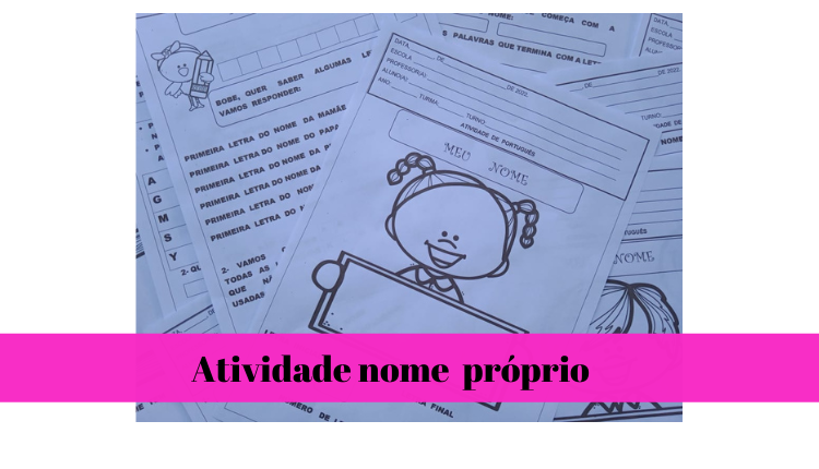% Atividades com nomes próprios 1