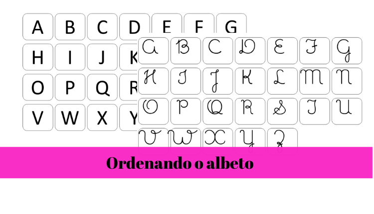 % Sugestão de atividade com alfabeto