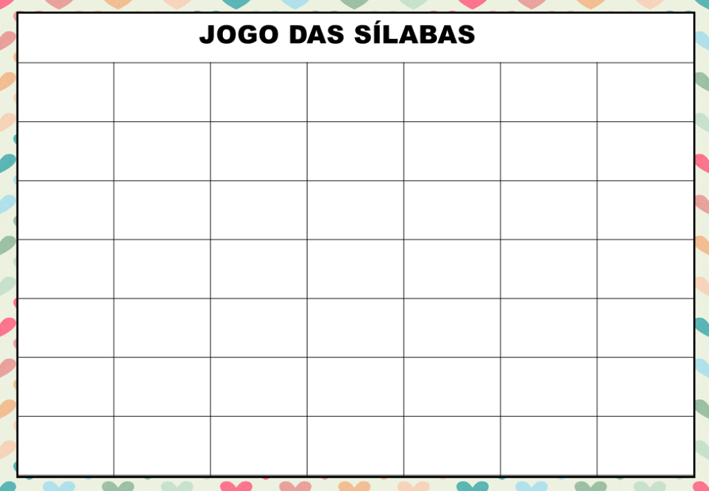 % Formando palavras com silabas 2022