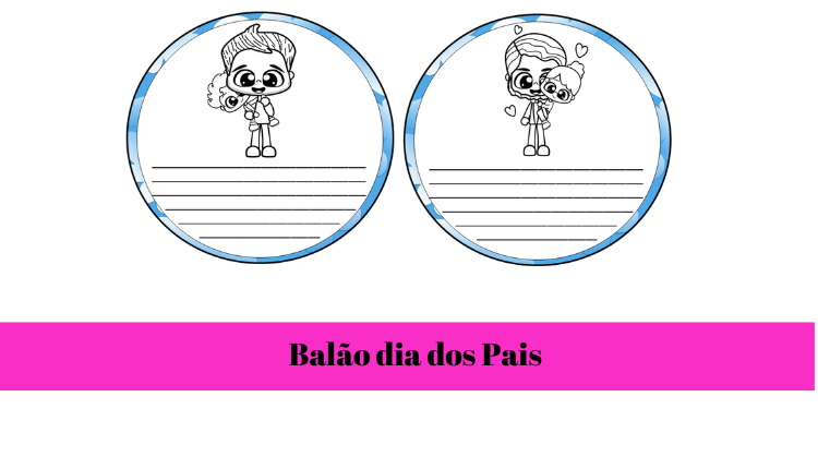 % Cartão balão dia dos pais 2022