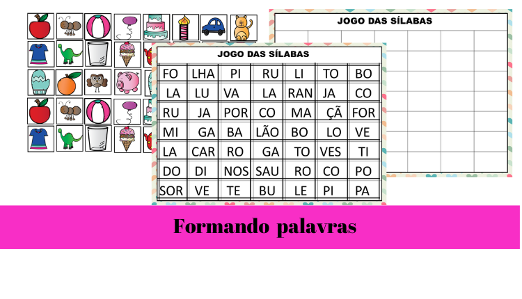% Formando palavras com silabas 2022
