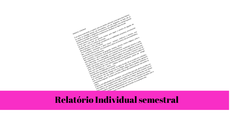 % Relatório individual semestral 2022