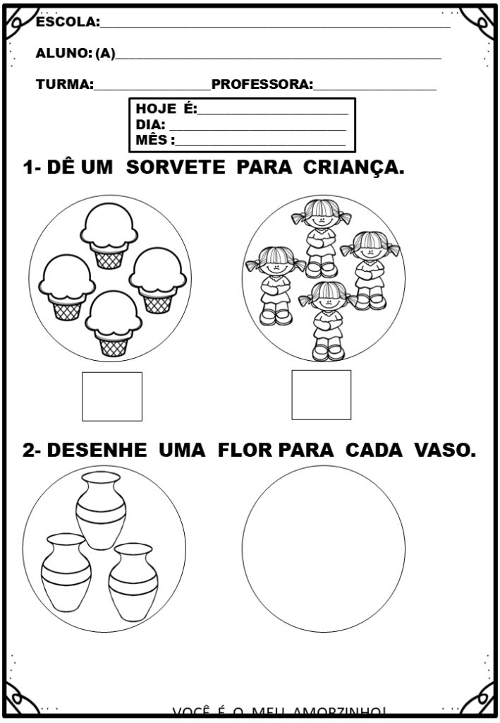 % Atividades de matematica para casa 2022