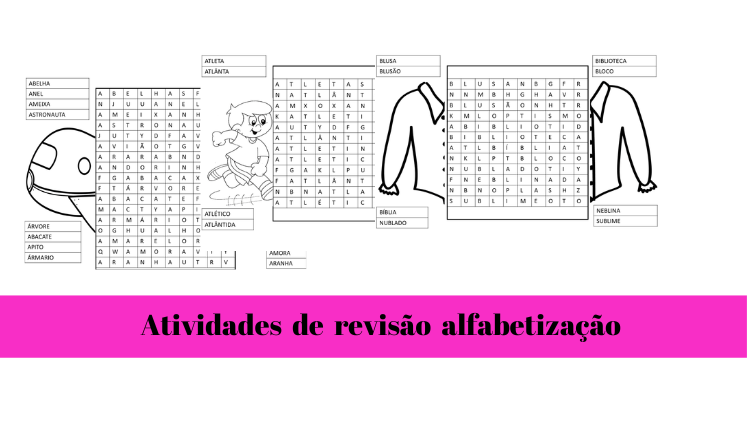 Atividades de revisão alfabetização 2022 1 % Atividades de revisão alfabetização 2022