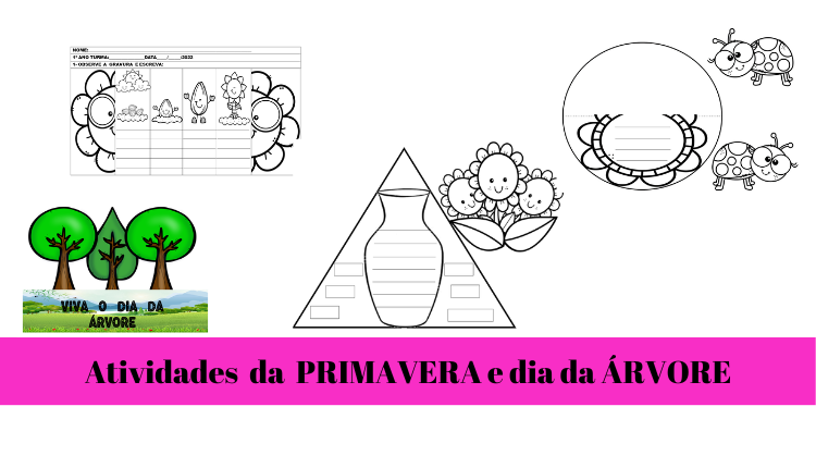 % Atividades da primavera e dia da árvore