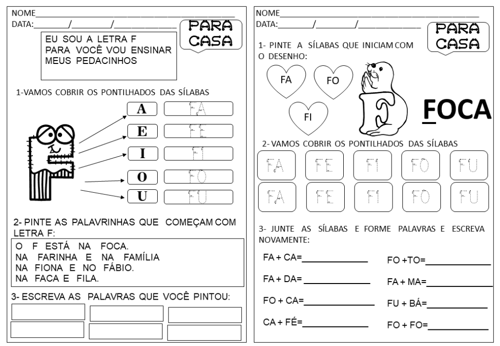 % Atividades para casa 2023