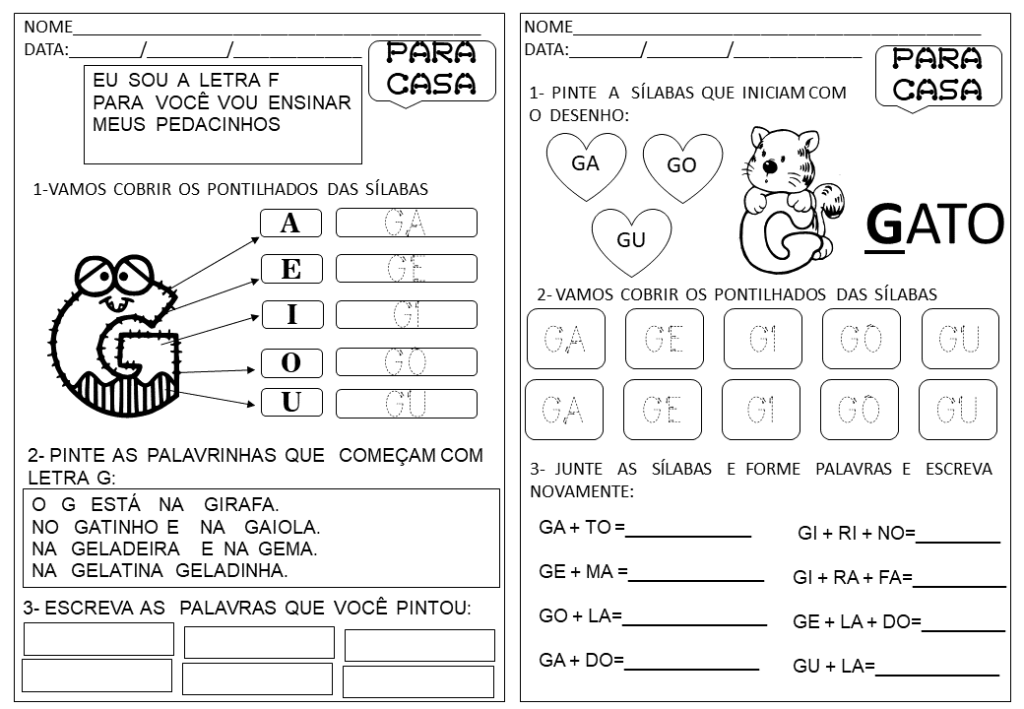 % Atividades para casa 2023