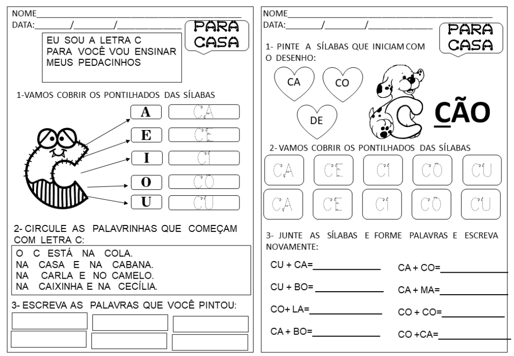 % Atividades para casa 2023