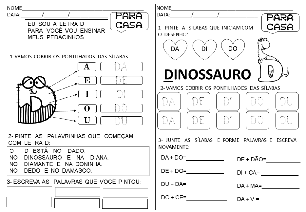 % Atividades para casa 2023