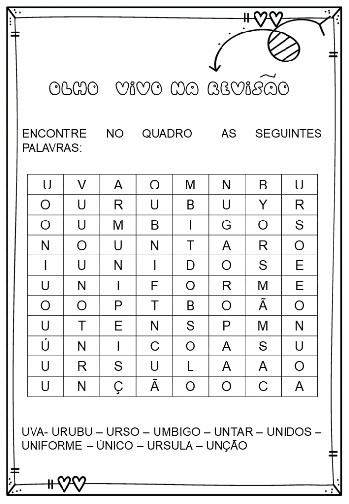 % Revisando letra U 2023