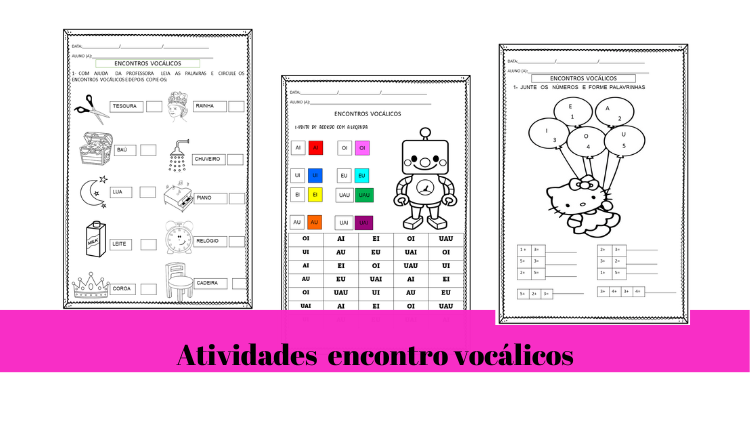 % Atividades encontros vocálicos