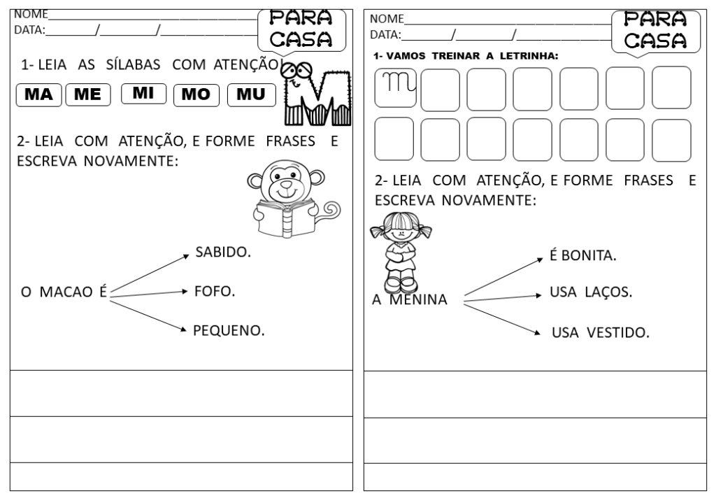 % Atividades de casa parte 2
