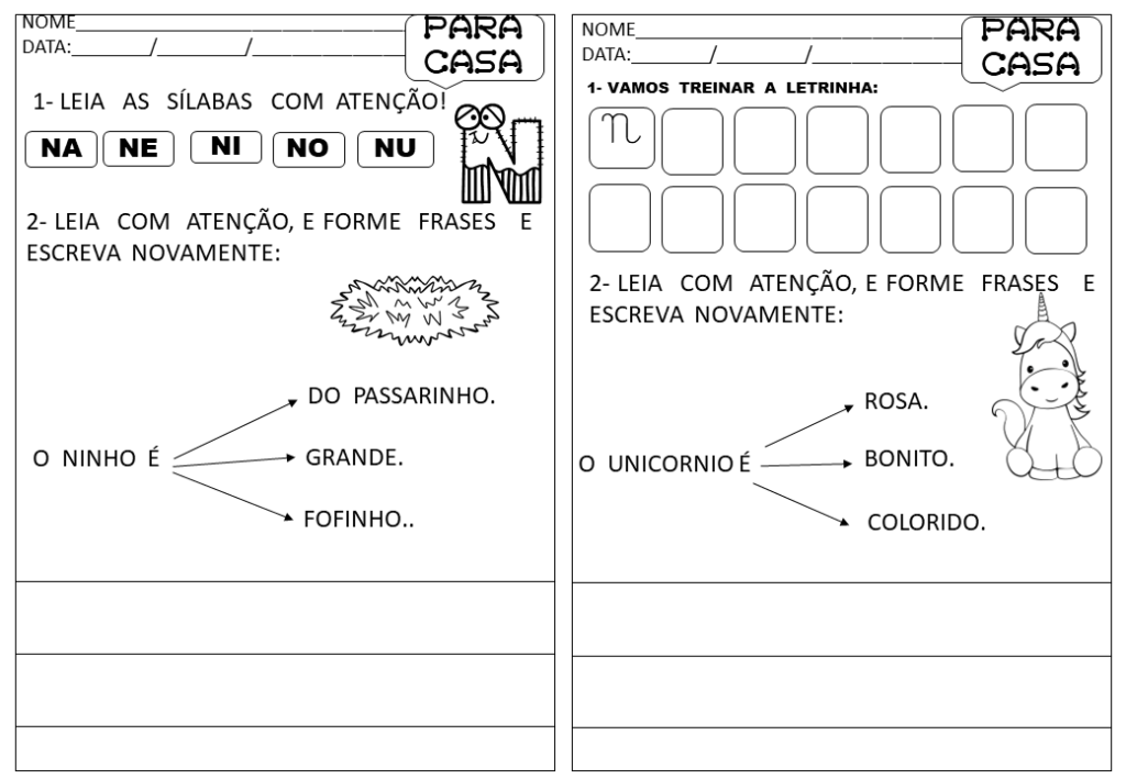 % Atividades de casa parte 2