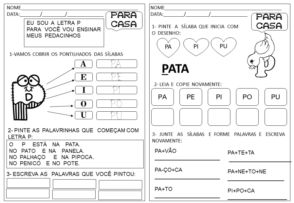 % Atividades de casa parte 2