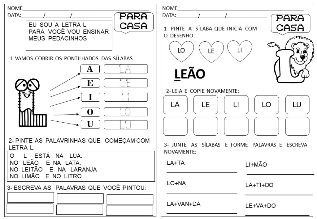 % Atividades de casa parte 2