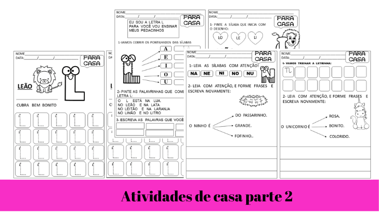% Atividades de casa parte 2