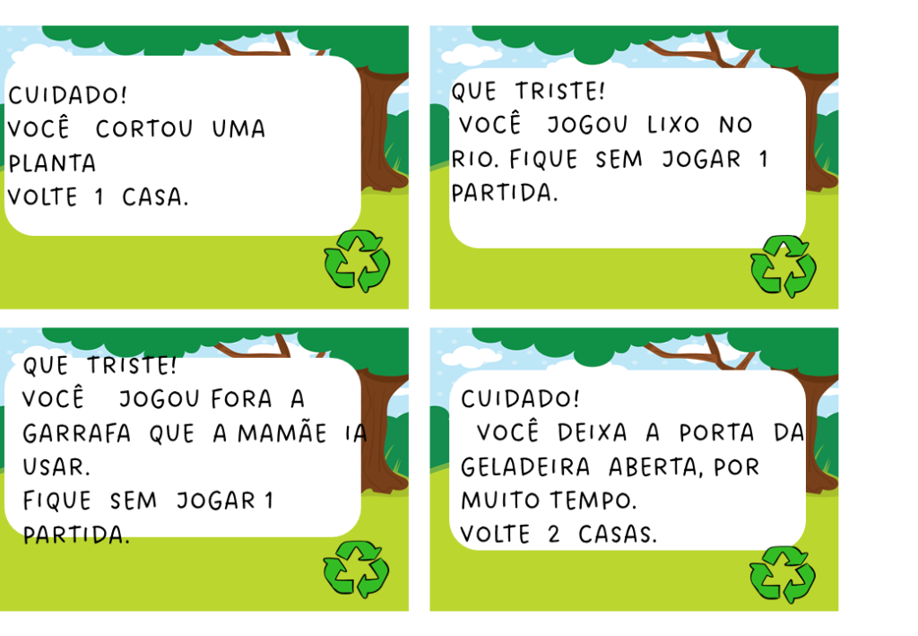 % Aprender pode ser divertido, trilha do meio ambiente 1