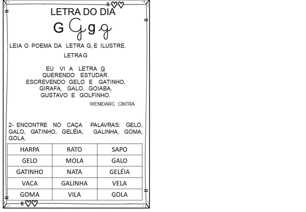 % Atividades das silabas simples 2023