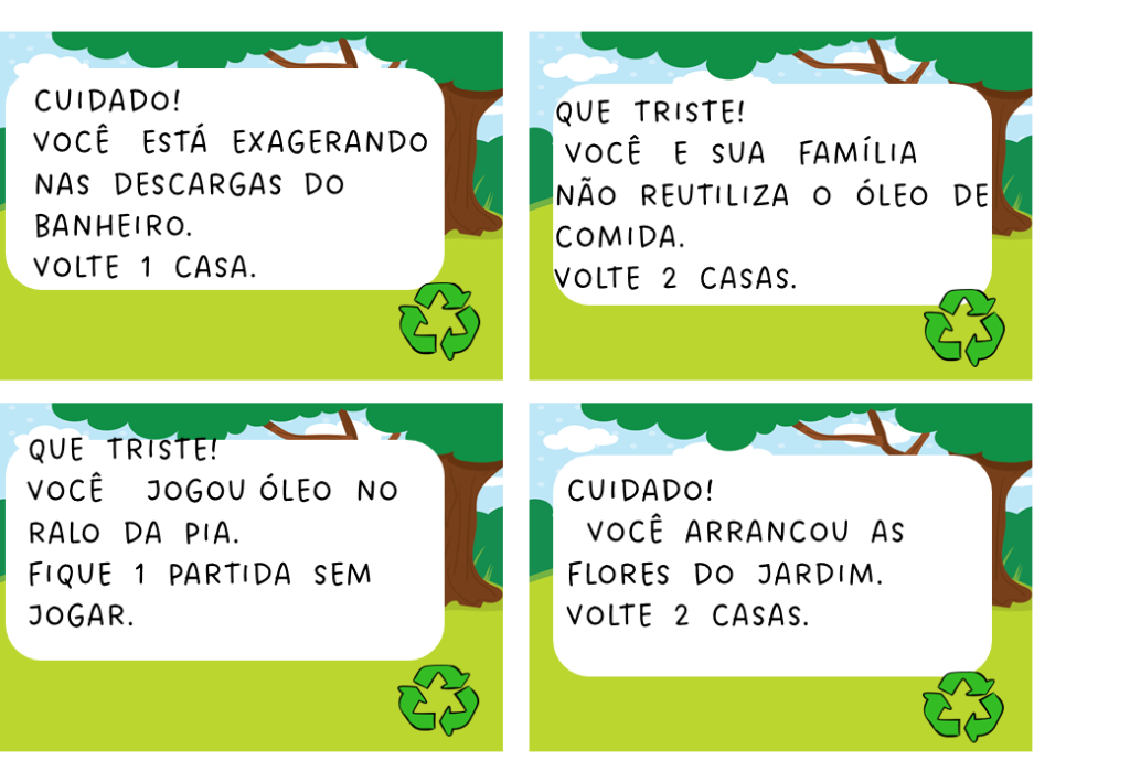 % Aprender pode ser divertido, trilha do meio ambiente 1