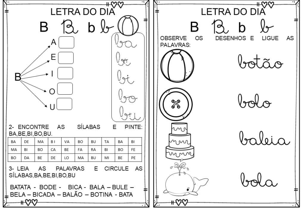 % Atividades das silabas simples 2023