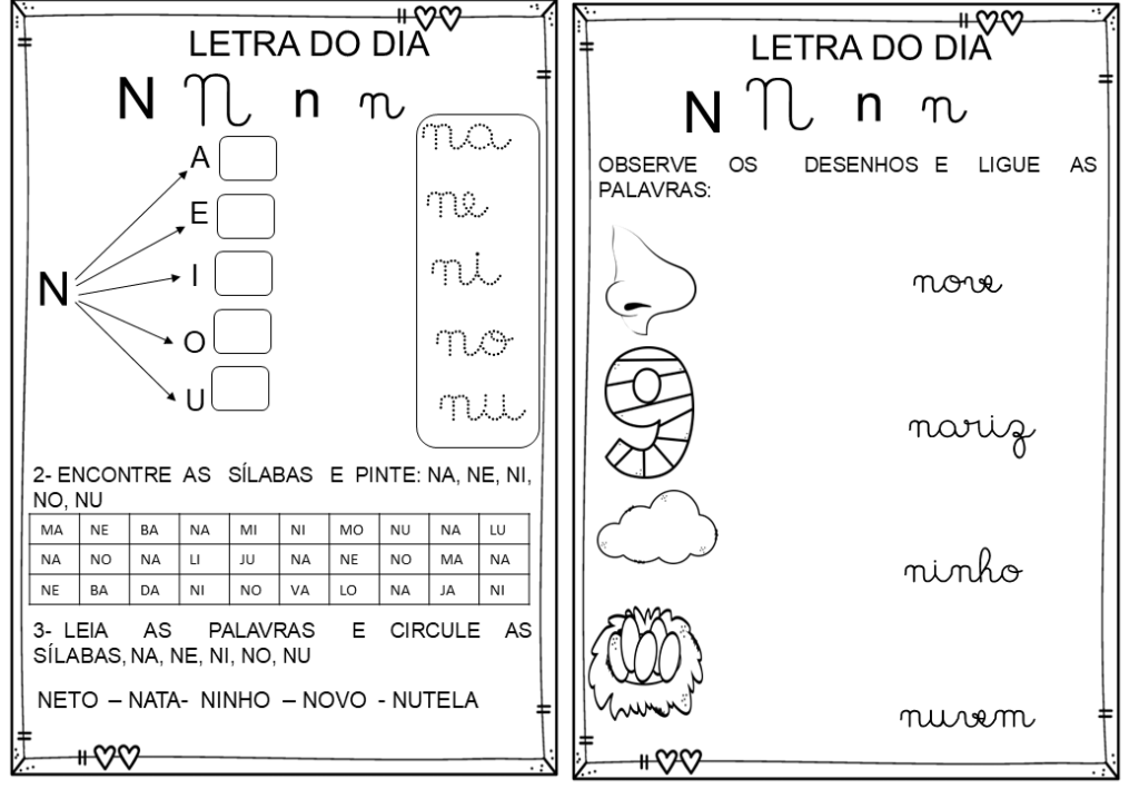 % Atividades das silabas simples 2023