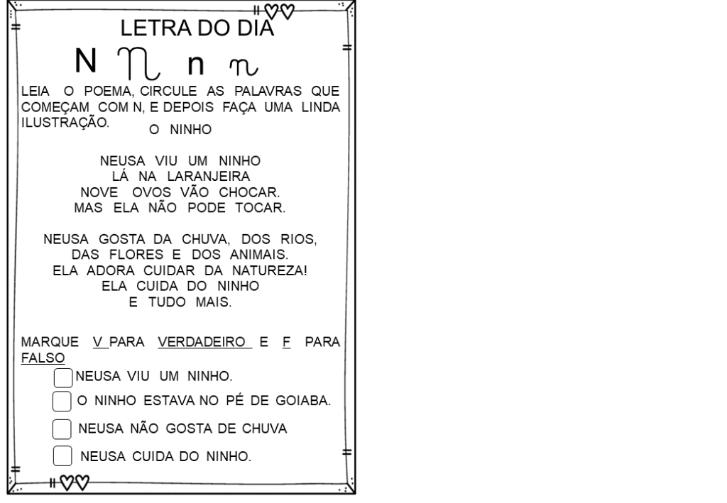 % Atividades das silabas simples 2023