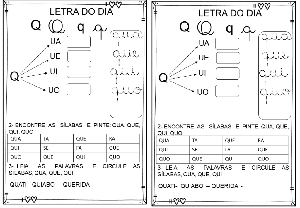 % Atividades das silabas simples 2023