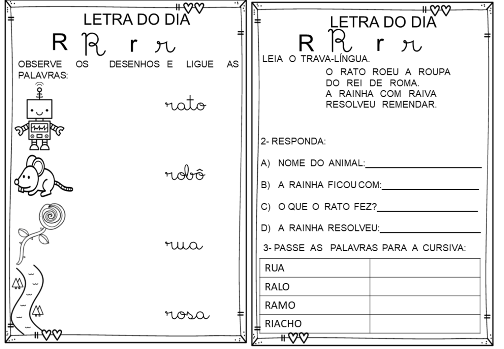 % Atividades das silabas simples 2023