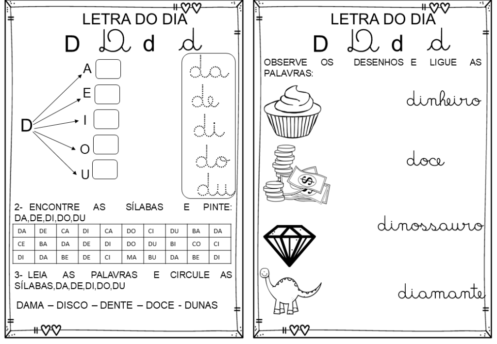 % Atividades das silabas simples 2023