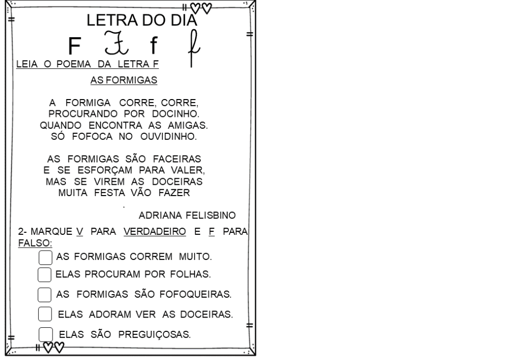 % Atividades das silabas simples 2023