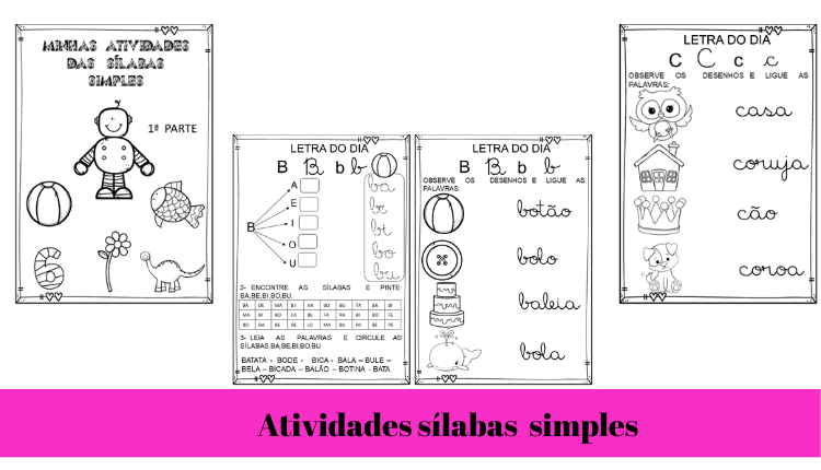 % Atividades das silabas simples 2023