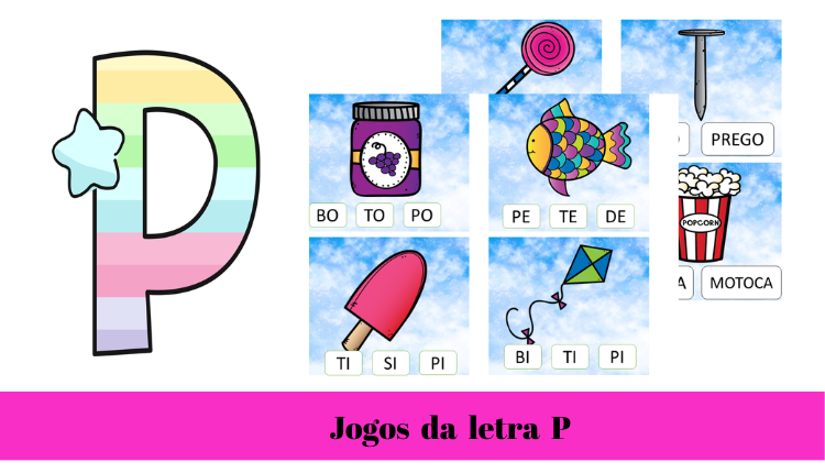 % Ensine de forma divertida - Jogos da letra P