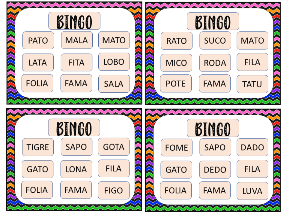 % Bingo de palavras 2023
