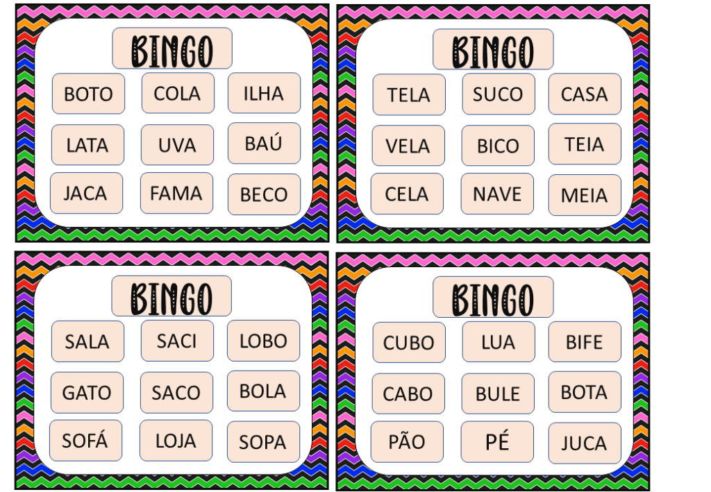 % Bingo de palavras 2023