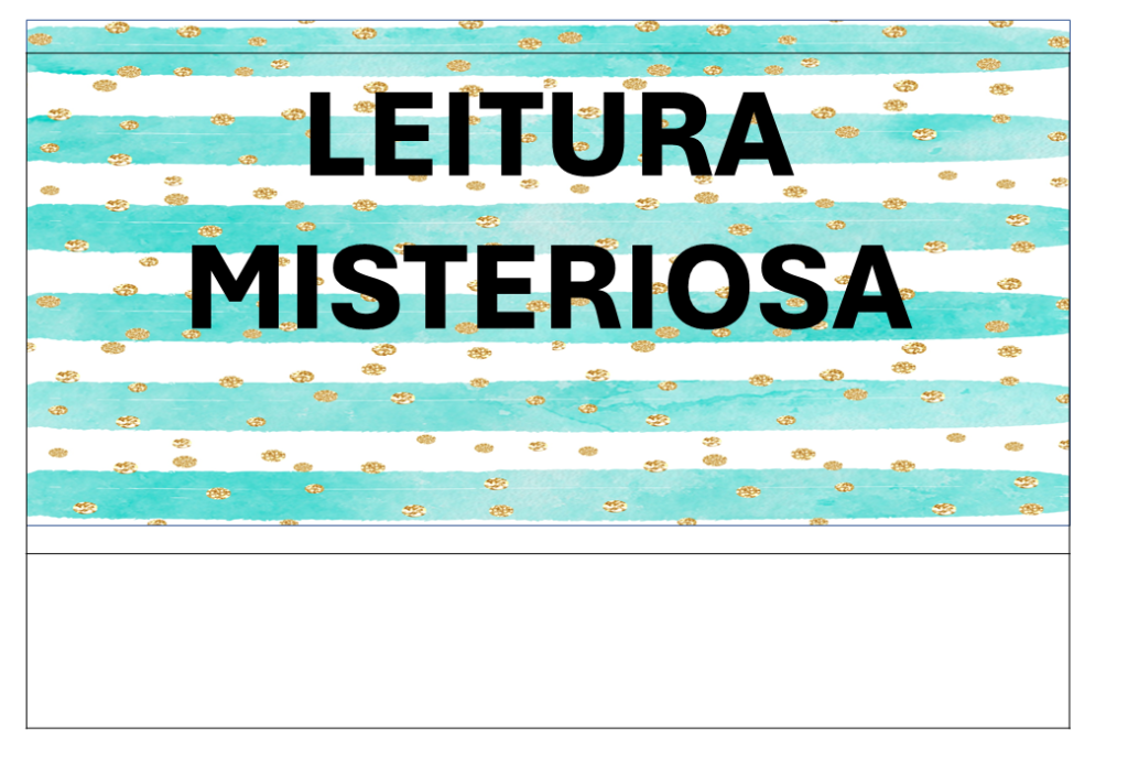 % Leitura misteriosa Encontro Vocálicos 1