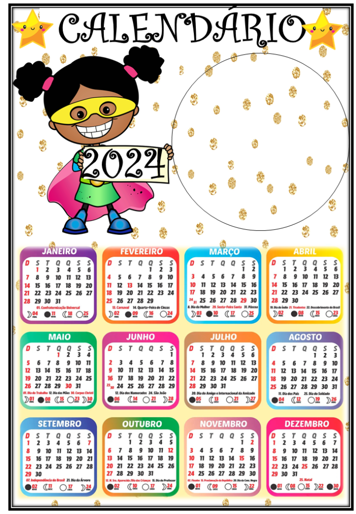 % CALENDÁRIO ESCOLAR 2024