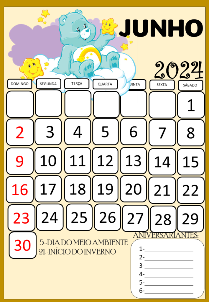 % CALENDÁRIO ESCOLAR 2024