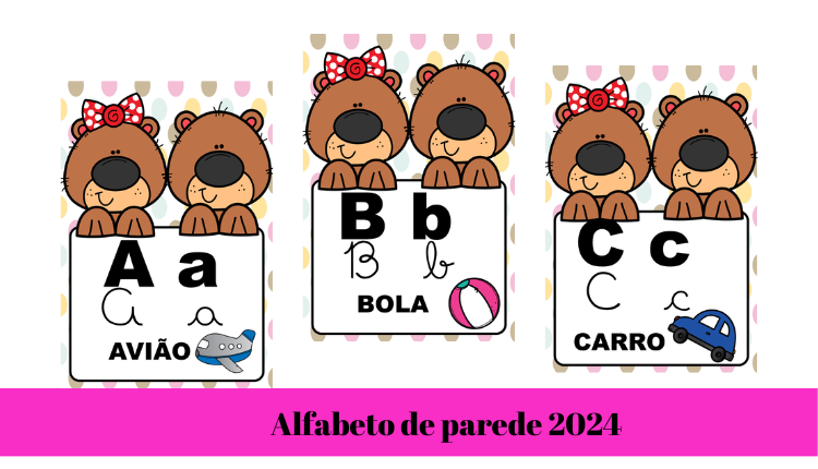 % Alfabeto de parede 2024
